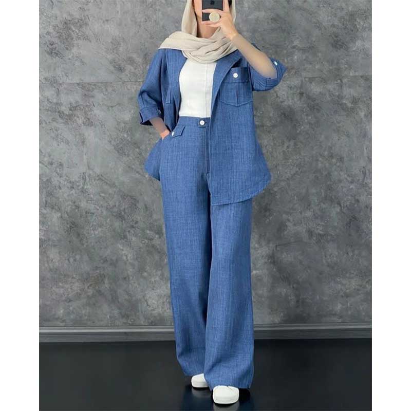 کت و شلوار زنانه شانتون تابستانه و بهاره